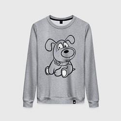 Женский свитшот Щенок глазастый