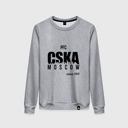 Свитшот хлопковый женский CSKA since 1911, цвет: меланж