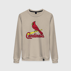 Свитшот хлопковый женский St Louis Cardinals - baseball team, цвет: миндальный