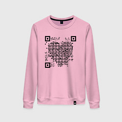 Женский свитшот QR-Heart