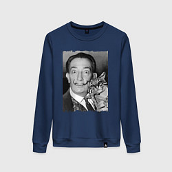 Женский свитшот Salvador Dali & nice cat