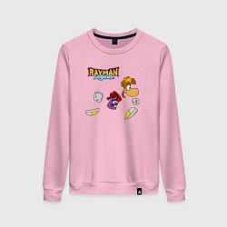 Свитшот хлопковый женский Rayman Legends, Рэйман, цвет: светло-розовый