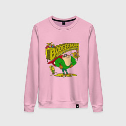 Свитшот хлопковый женский Boogermаn, цвет: светло-розовый