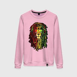 Свитшот хлопковый женский Jam lioN, цвет: светло-розовый