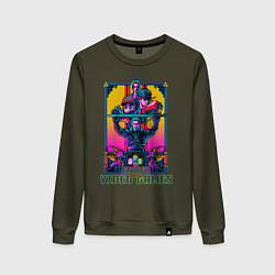 Женский свитшот МИР ВИДЕОИГР ENTER THE VIDEO GAMES