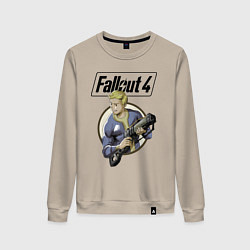 Свитшот хлопковый женский Fallout 4 Hero, цвет: миндальный