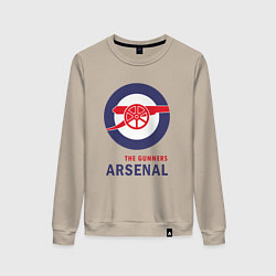 Свитшот хлопковый женский Arsenal The Gunners, цвет: миндальный