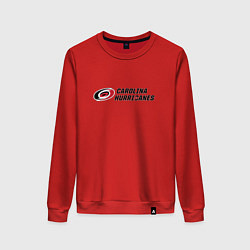 Свитшот хлопковый женский Carolina Hurricanes Каролина Харрикейнз, цвет: красный