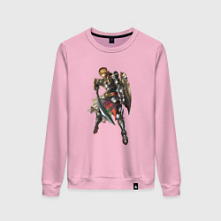 Свитшот хлопковый женский Паладин Ла2, цвет: светло-розовый