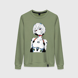 Женский свитшот Рей Аянами Rei Ayanami Ева Евангелион