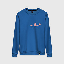 Женский свитшот Кардио котик