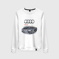 Свитшот хлопковый женский Audi Concept, цвет: белый