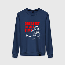 Свитшот хлопковый женский Greatest Jordan, цвет: тёмно-синий