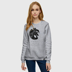 Свитшот хлопковый женский Elden Ring - Always come back stronger, цвет: меланж — фото 2