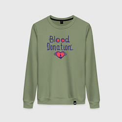 Женский свитшот Blood Donation