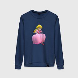 Свитшот хлопковый женский Принцесса Персик Super Mario Beauty, цвет: тёмно-синий
