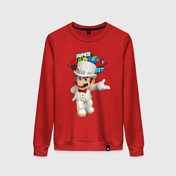 Свитшот хлопковый женский Super Mario Odyssey Nintendo, цвет: красный