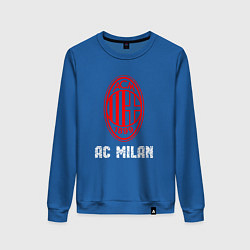 Свитшот хлопковый женский МИЛАН AC Milan, цвет: синий