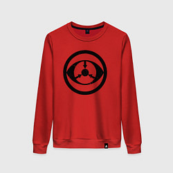 Свитшот хлопковый женский Эта-10, цвет: красный