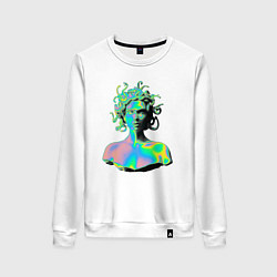 Женский свитшот Gorgon Medusa Vaporwave Neon