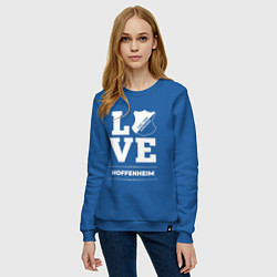 Свитшот хлопковый женский Hoffenheim Love Classic, цвет: синий — фото 2
