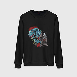 Женский свитшот ДИНОЗАВР PUNK