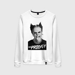 Свитшот хлопковый женский The Prodigy - firestarter, цвет: белый