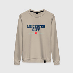 Свитшот хлопковый женский Leicester City FC Classic, цвет: миндальный