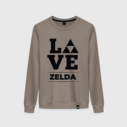 Свитшот хлопковый женский Zelda Love Classic, цвет: утренний латте
