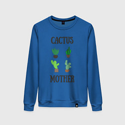 Женский свитшот Cactus Mother, Мать кактусов