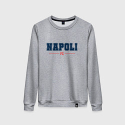 Свитшот хлопковый женский Napoli FC Classic, цвет: меланж