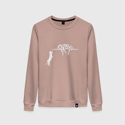 Свитшот хлопковый женский Stray Street, цвет: пыльно-розовый