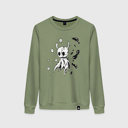 Свитшот хлопковый женский Hollow Knight game, цвет: авокадо