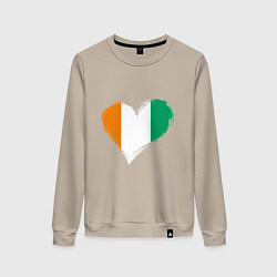 Женский свитшот Сердце - Ирландия