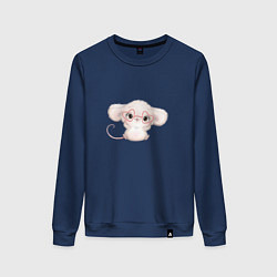 Женский свитшот Зверёк в очках