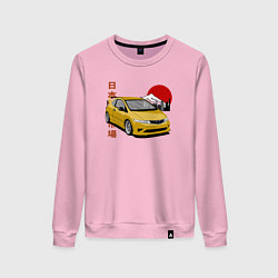 Свитшот хлопковый женский Honda Civic 5d Type-r, цвет: светло-розовый
