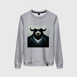 Женский свитшот Бык гангстер