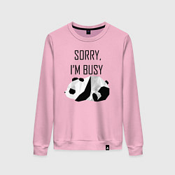 Женский свитшот Извини я занят - панда