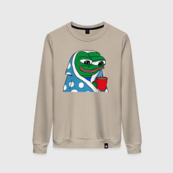 Женский свитшот Frog Pepe мем