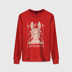 Свитшот хлопковый женский Loporrits Moon Tribe, цвет: красный