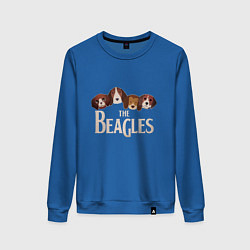 Свитшот хлопковый женский The Beagles, цвет: синий