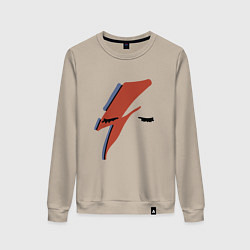 Женский свитшот Дэвид Боуи - молния