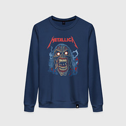 Женский свитшот Metallica skull