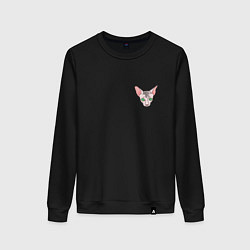 Женский свитшот Лысый сфинкс