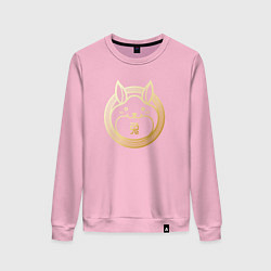 Свитшот хлопковый женский Символ года кролика, цвет: светло-розовый