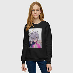 Свитшот хлопковый женский Ад - Такт Опус Судьба, цвет: черный — фото 2