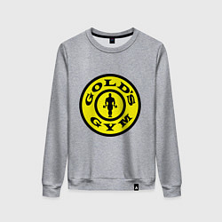 Свитшот хлопковый женский Golds GYM, цвет: меланж