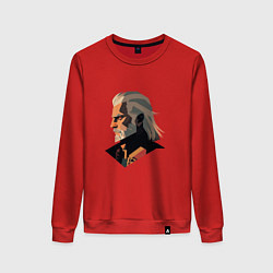 Свитшот хлопковый женский The Witcher, цвет: красный