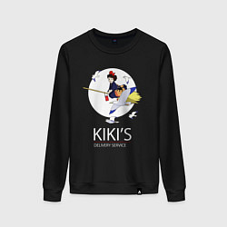 Свитшот хлопковый женский Kiki and Jiji, цвет: черный