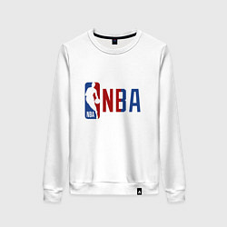 Свитшот хлопковый женский NBA - big logo, цвет: белый